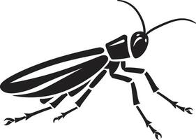 Sprungvision kreativ Heuschrecke Symbol Design Insektenkunst Vektor Heuschrecke Logo Schaffung
