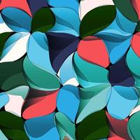 abstrakte geometrische Blumen der Steigung, mehrfarbiger Vektorhintergrund vektor