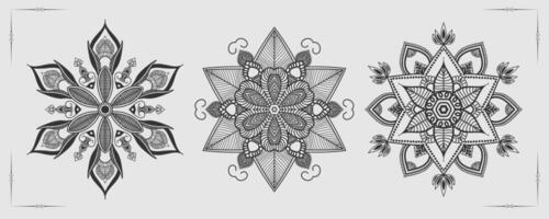 Vektor Luxus Mandala Vorlage Hintergrund und Zier Design zum Färbung Buchseite, Gruß Karte, Einladung, Tätowierung, Blumen- Mandala.