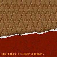 Schokoladen-Weihnachtskarte vektor
