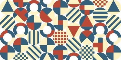 trendiges abstraktes Hintergrunddesign mit Kreisen im skandinavischen Retrostil vektor