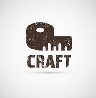 Craft Logo Geschäftsidee. Werkzeug des Designs vektor
