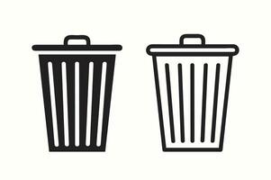 Müll können Behälter Vektor Illustration