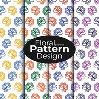 Blumen- Muster Hintergrund Design vektor