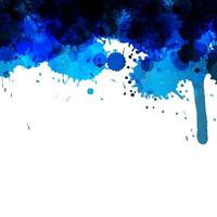 blaue abstrakte Tinte waschen Malerei vektor