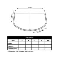 kurz Hose Größe Diagramm, Schweiß kurze Hose Mode eben Vorlage, Sportbekleidung unisex Diagramm Größe vektor