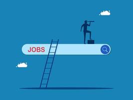 suchen zum ein Neu Job Vektor
