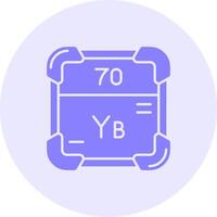 Ytterbium solide Duo Melodie Symbol vektor