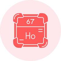 holmium fast duo ställa in ikon vektor