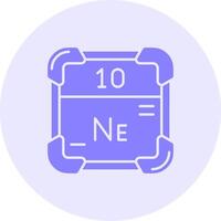 Neon- solide Duo Melodie Symbol vektor