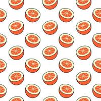 nahtloser Hintergrund des orange Fruchtmusters vektor