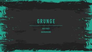 abstrakt scratch svart grå bakgrund med ljus cyan grunge ramdesign vektor