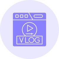 vlog solide Duo Melodie Symbol vektor