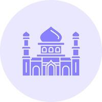 Moschee solide Duo Melodie Symbol vektor