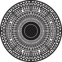 schwarz Mandala Ornament Vektor