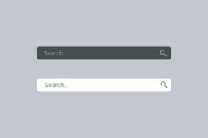Suche Bar zum ui, Design und Netz Seite? ˅. Webseite Schnittstelle Element mit Netz Symbol und drücken Taste. vektor