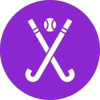 Eishockey Glyphe Kreis Symbol vektor