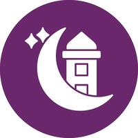 Ramadan Glyphe Kreis Symbol vektor