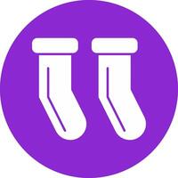 Socken-Glyphe-Kreis-Symbol vektor