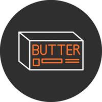 Butter Blau gefüllt Symbol vektor