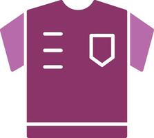 Schiedsrichter Hemd Glyphe zwei Farbe Symbol vektor