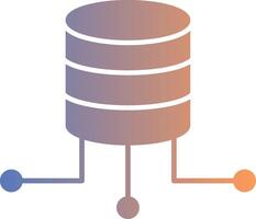 Daten Verbindung Gradient Symbol vektor