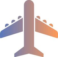 Flugzeug Gradient Symbol vektor