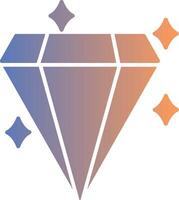 diamant gradient ikon vektor