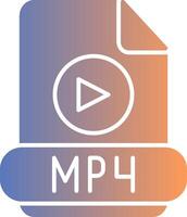 mP4 lutning ikon vektor