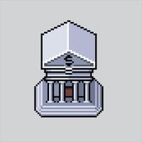 Pixel Kunst Illustration Bank. pixelig Bank Symbol. Geld Bank Symbol. pixelig zum das Pixel Kunst Spiel und Symbol zum Webseite und Video Spiel. alt Schule retro. vektor