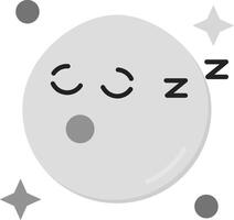 sömn grå skala ikon vektor