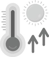 Thermometer grau Rahmen Symbol vektor