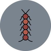 Insekt Linie gefüllt Mehrfarben Kreis Symbol vektor