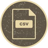 CSV-vektorikon vektor