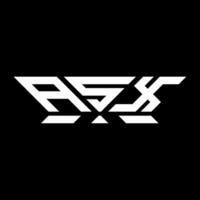 asx brev logotyp vektor design, asx enkel och modern logotyp. asx lyxig alfabet design