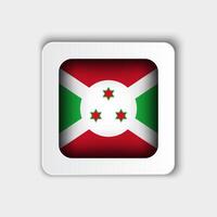 burundi flagga knapp platt design vektor