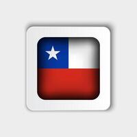 Chile Flagge Taste eben Design vektor