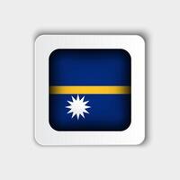 Nauru Flagge Taste eben Design vektor