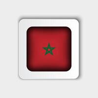 Marokko Flagge Taste eben Design vektor