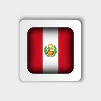 Peru Flagge Taste eben Design vektor