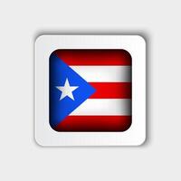 puerto rico flagga knapp platt design vektor