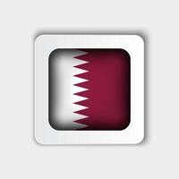 qatar flagga knapp platt design vektor