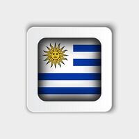 Uruguay Flagge Taste eben Design vektor