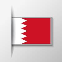 Vektor rechteckig Bahrain Flagge Hintergrund