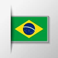 Vektor rechteckig Brasilien Flagge Hintergrund
