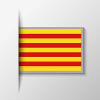 vektor rektangulär catalonia flagga bakgrund