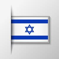 vektor rektangulär Israel flagga bakgrund
