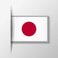 vektor rektangulär japan flagga bakgrund