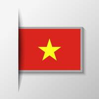 Vektor rechteckig Vietnam Flagge Hintergrund