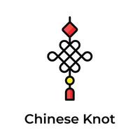 nehmen ein aussehen beim diese kreativ und tolle Chinesisch Knoten Symbol vektor